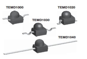 The Vishay TEMD1000 series photodiodes Vishay TEMD1000 series photodiodes